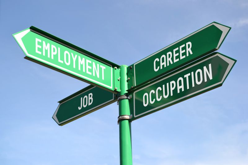 Slide 3 - street sign with careers...employment..jobs.. 
